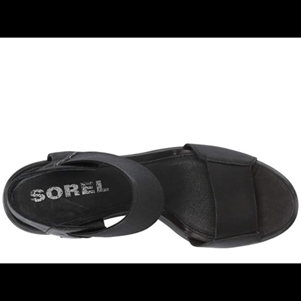 Sorel Nadia sandal- black full grain leather- NIB - Picture 3 of 8